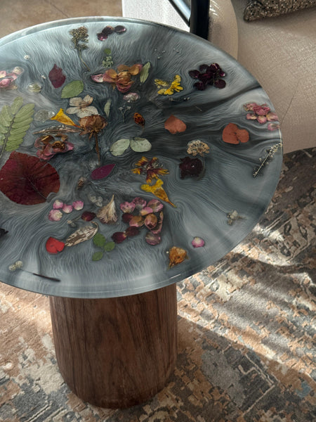 FLORAL RESIN TABLE