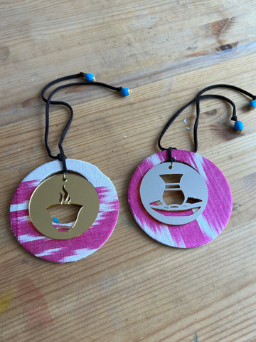 TEA & COFFEE IKAT TAG