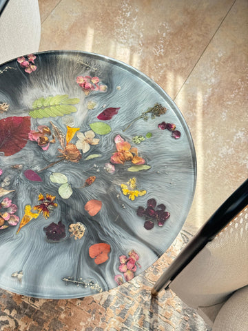FLORAL RESIN TABLE