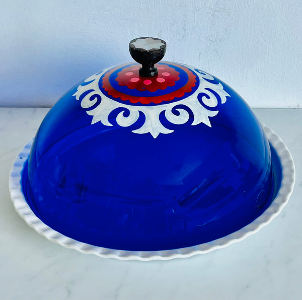 Suzani cake plate